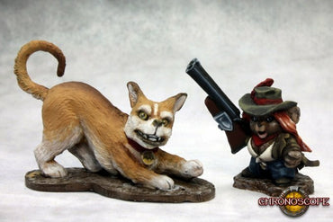 Reaper: Chronoscope: DYOM Angela and Scooter, Mousling Cowgirl and Trustg Hound (Metal)