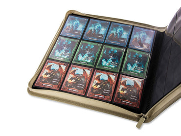 Ultimate Guard 12-Pocket QuadRow ZipFolio XenoSkin Sand Folder