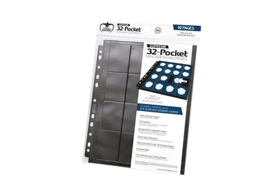Ultimate Guard 32 Pocket Pages Mini American Black (10)