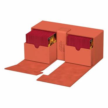 Ultimate Guard Twin Flip'n'Tray Deck Case 266+ Xenoskin 2022 Exclusive Pastel Orange Deck Box