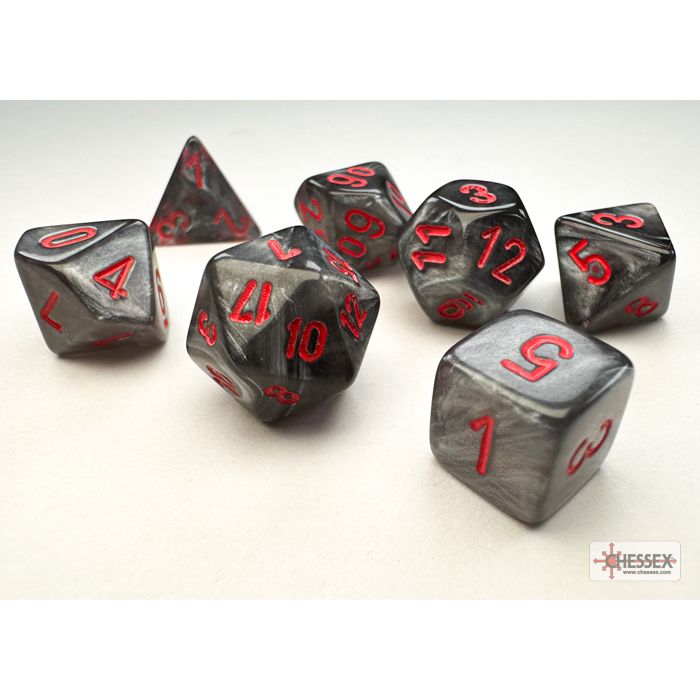 CHX 20478 VelvetÂ® Mini-hedral Black/red 7-Die Set-1