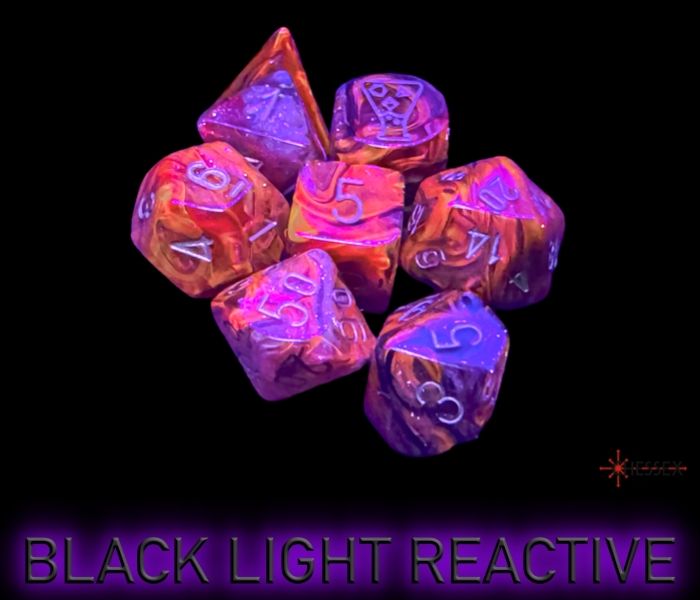 CHX 30064 Borealis Cosmos/gold Polyhedral 7-Dice Set (with bonus die)-2