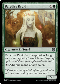 Paradise Druid [Wilds of Eldraine Commander]-1