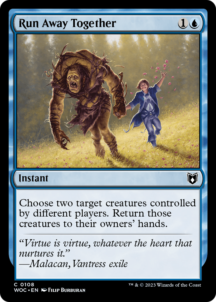 Run Away Together [Wilds of Eldraine Commander]-1