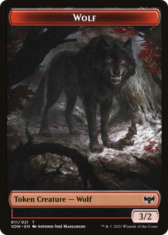 Wolf (TVOW-011) - Innistrad: Crimson Vow Tokens Foil-1