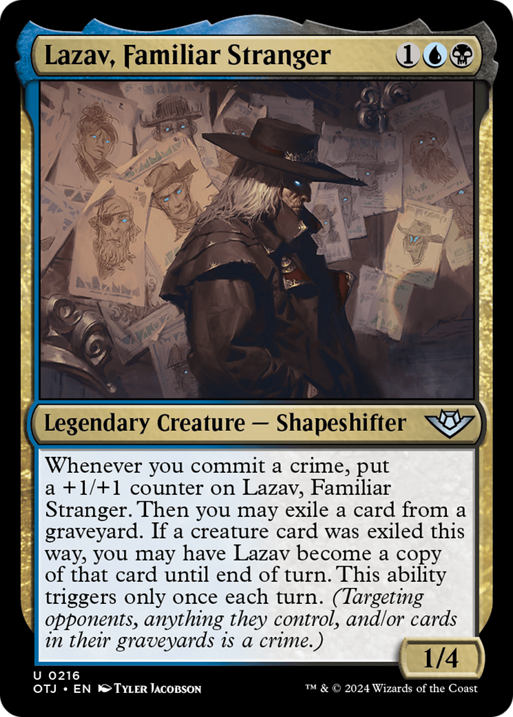 Lazav, Familiar Stranger [Outlaws of Thunder Junction]-1