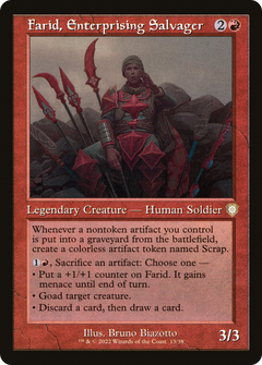 Farid, Enterprising Salvager (Retro) [The Brothers' War Commander]-1