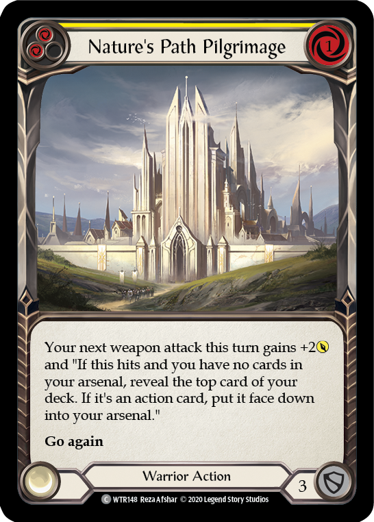 Nature's Path Pilgrimage (Yellow) [U-WTR148] (Welcome to Rathe Unlimited)  Unlimited Rainbow Foil-2