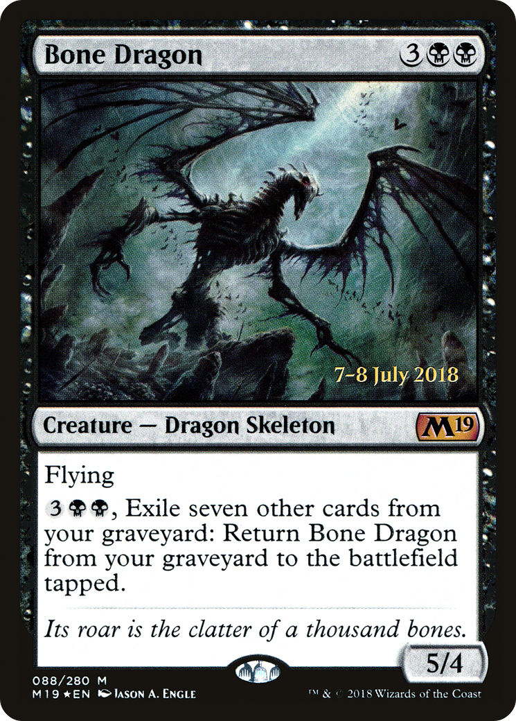 Bone Dragon [Core Set 2019 Prerelease Promos]-1
