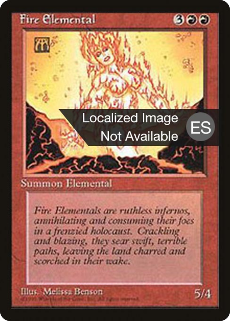 Fire Elemental [Fourth Edition Foreign Black Border]-1
