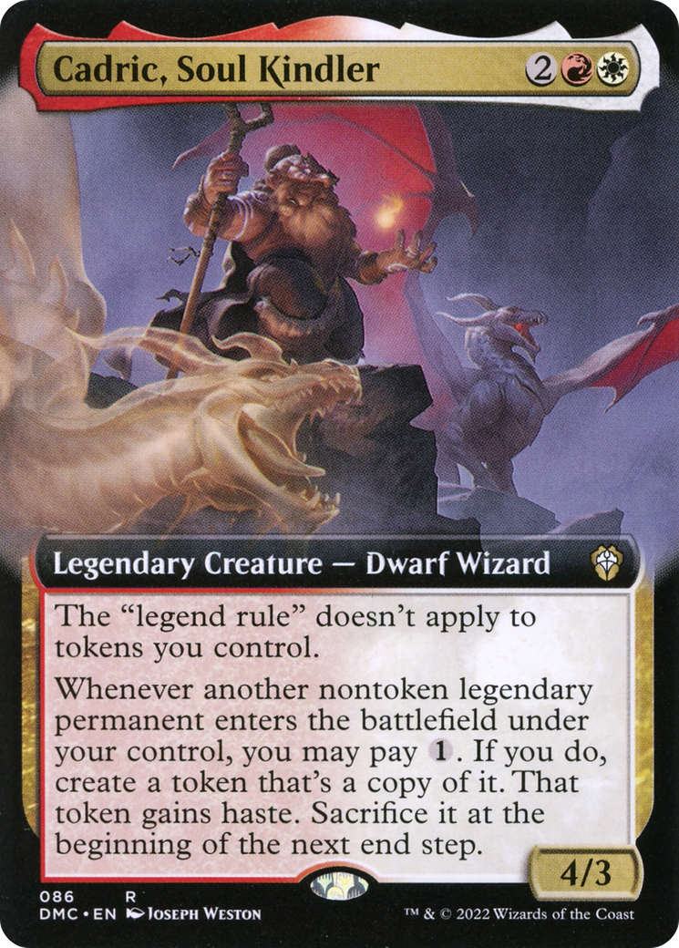 Cadric, Soul Kindler (Extended Art) [Dominaria United Commander]-1