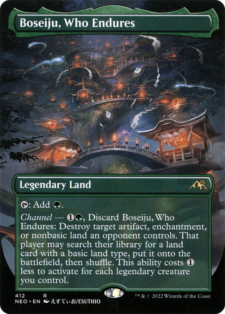 Boseiju, Who Endures (Borderless Alternate Art) [Kamigawa: Neon Dynasty]-1