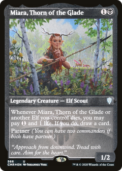 Miara, Thorn of the Glade (Etched) [Commander Legends]-1