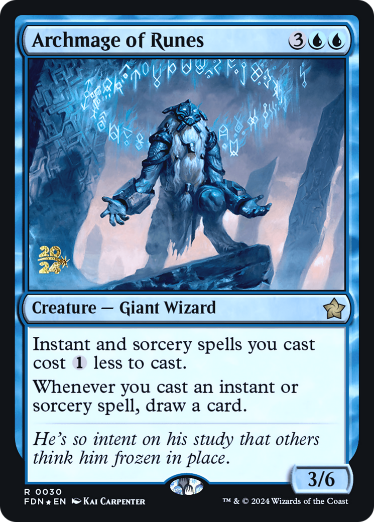 Archmage of Runes [Foundations Prerelease Promos]-1