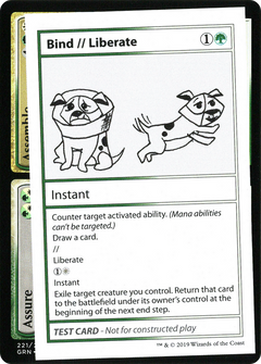 Bind // Liberate (2021 Edition) [Mystery Booster Playtest Cards]-1