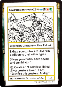 Slivdrazi Monstrosity (2021 Edition) [Mystery Booster Playtest Cards]-1