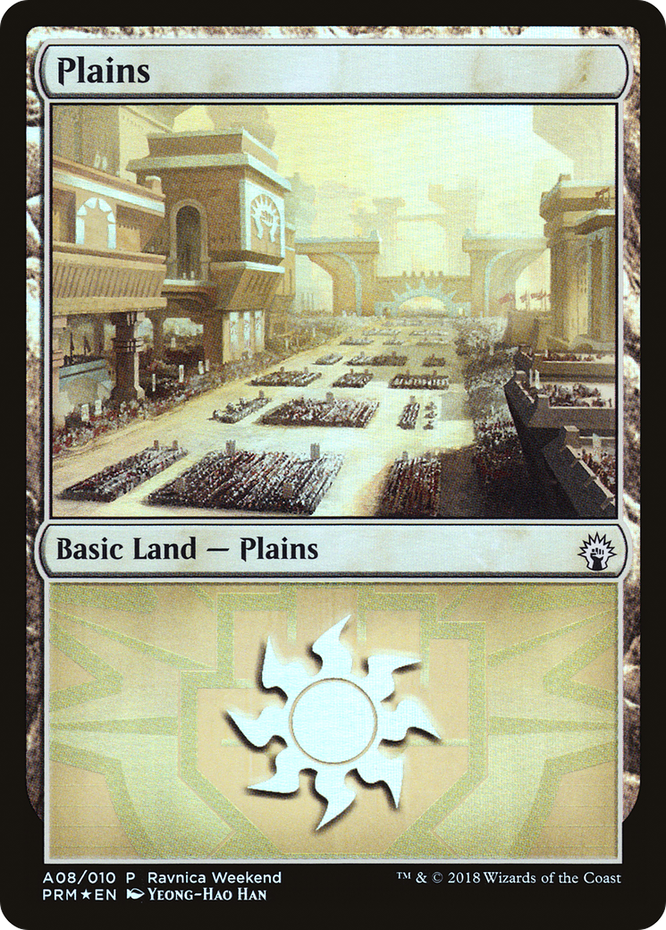 Plains (A08) [Ravnica Allegiance Ravnica Weekend]-1