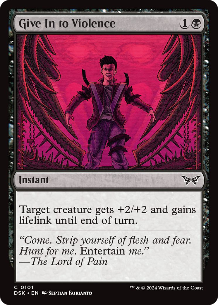 Give In to Violence [Duskmourn: House of Horror]-1