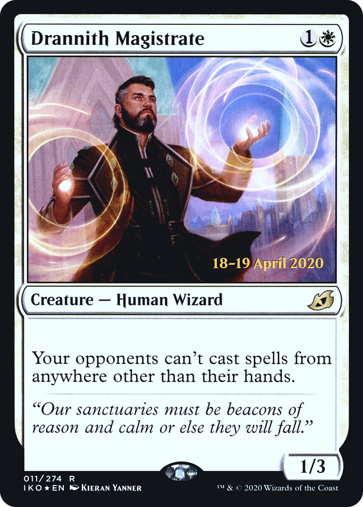 Drannith Magistrate [Ikoria: Lair of Behemoths Prerelease Promos]-1