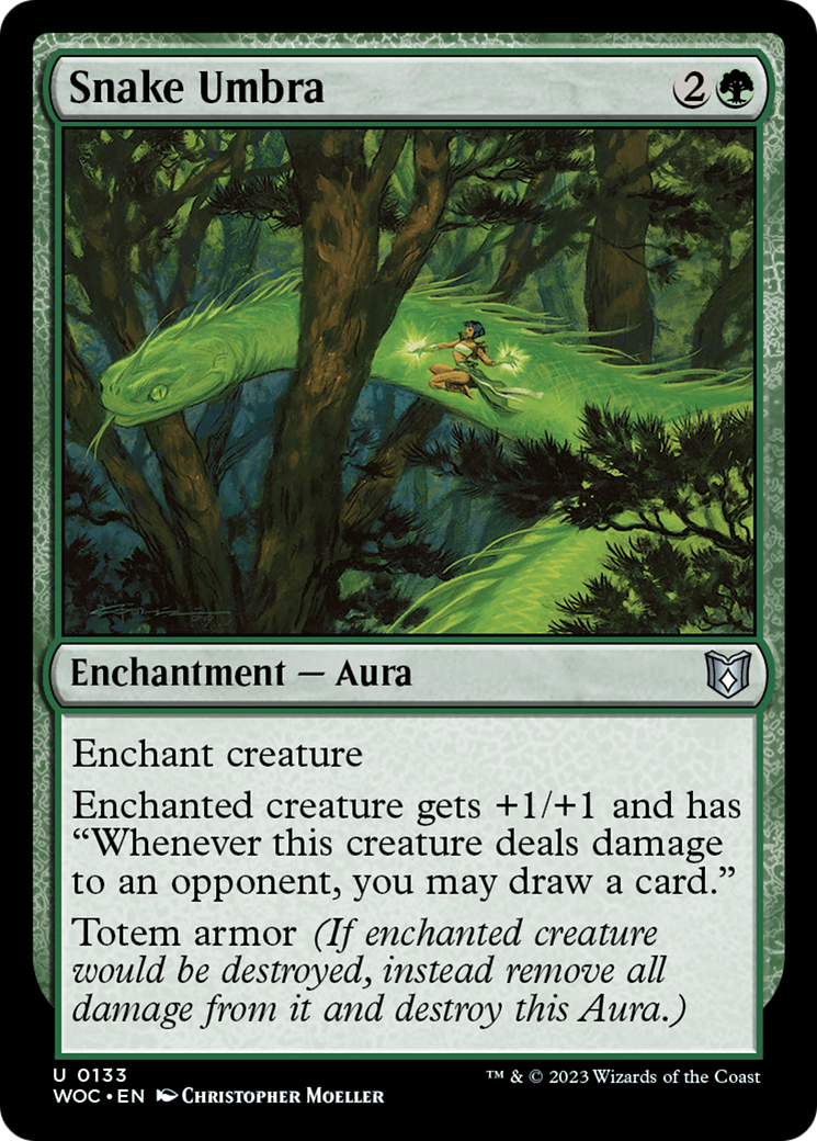 Snake Umbra [Wilds of Eldraine Commander]-1