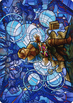 Raff, Weatherlight Stalwart // Raff, Weatherlight Stalwart (ADMU-076) - Dominaria United Art Series (Borderless) Foil-1