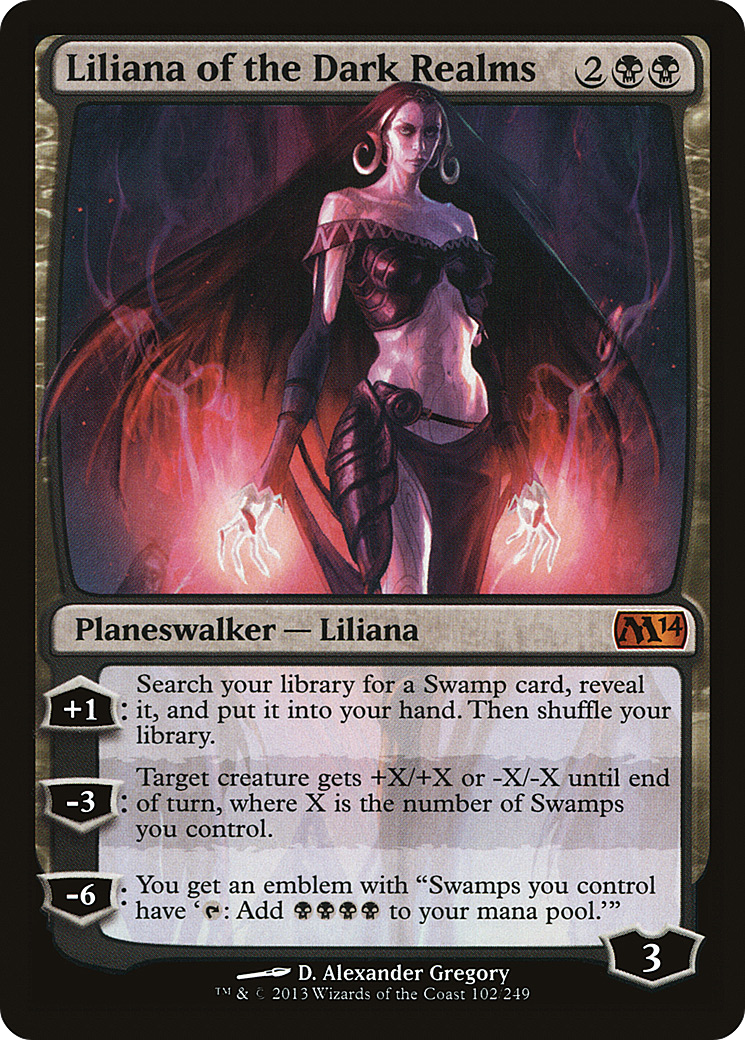 Liliana of the Dark Realms [Magic 2014]-1