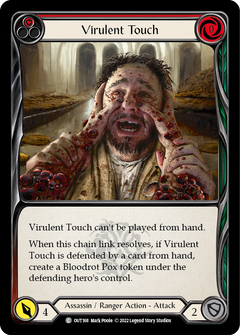 Virulent Touch (Red) [OUT168] (Outsiders)  Rainbow Foil-2