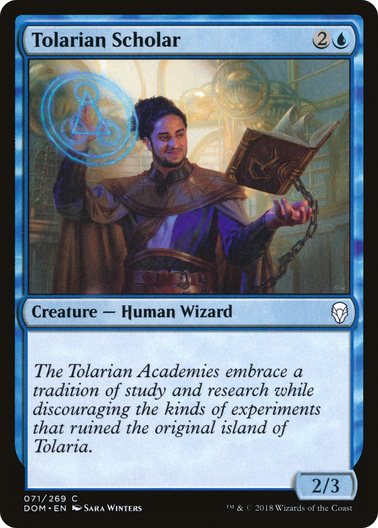 Tolarian Scholar [Dominaria]-1