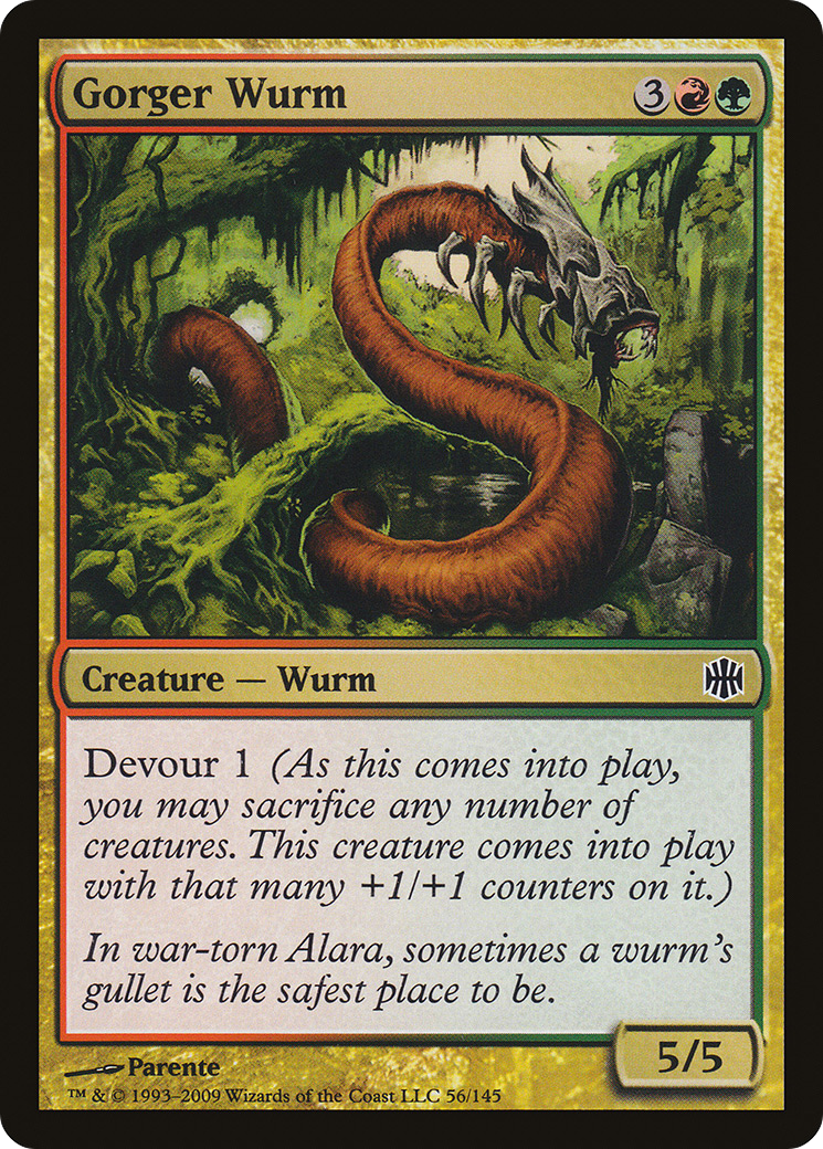 Gorger Wurm [Alara Reborn]-1