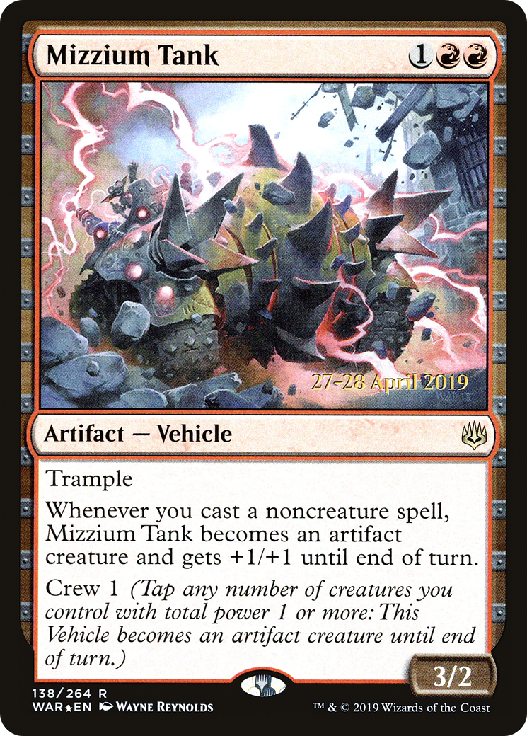 Mizzium Tank [War of the Spark Prerelease Promos]-1
