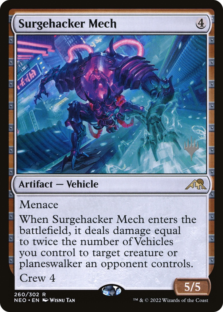 Surgehacker Mech (Promo Pack) [Kamigawa: Neon Dynasty Promos]-1
