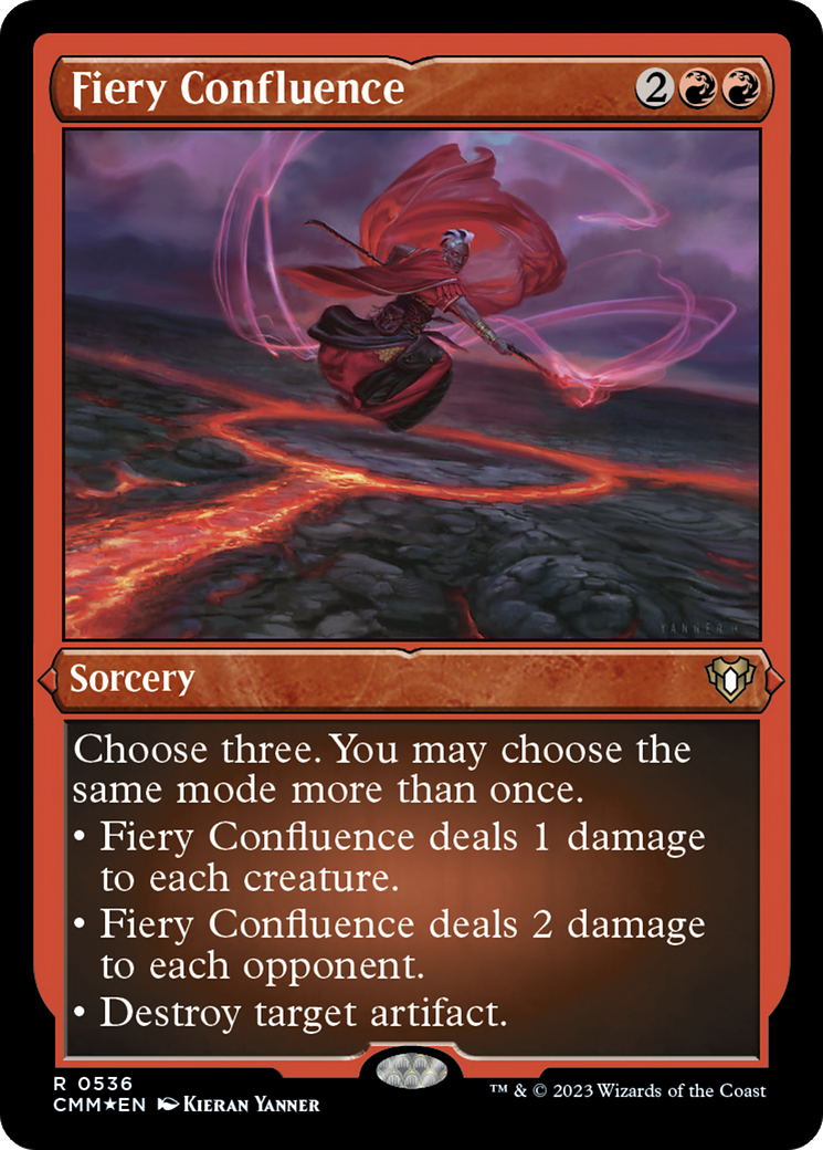 Fiery Confluence (CMM-536) - Commander Masters Etched Foil-1