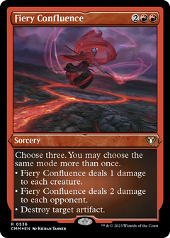 Fiery Confluence (CMM-536) - Commander Masters Etched Foil-1