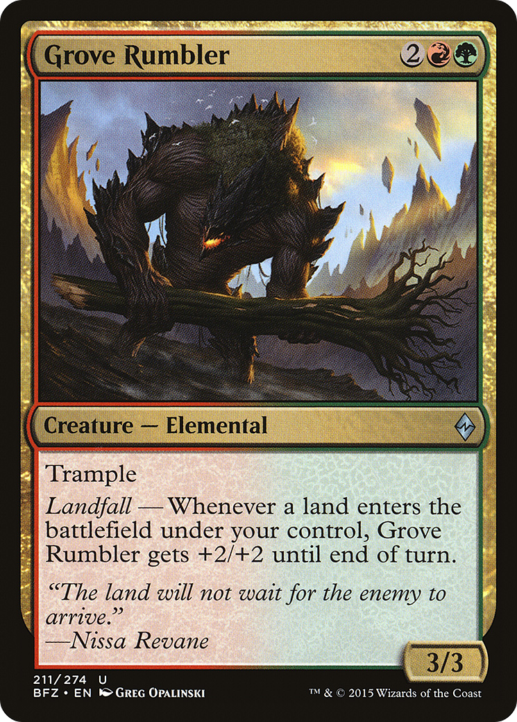 Grove Rumbler [Battle for Zendikar]-1