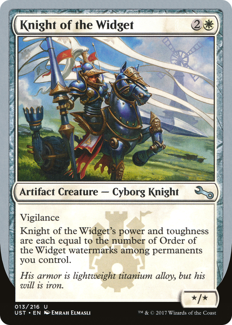 Knight of the Widget [Unstable]-1