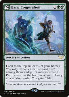 Basic Conjuration (Promo Pack) [Strixhaven: School of Mages Promos]-1