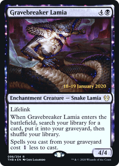 Gravebreaker Lamia [Theros Beyond Death Prerelease Promos]-1