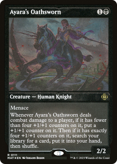 Ayara's Oathsworn (MAT-111) - March of the Machine: The Aftermath Etched Foil-1