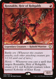 Rosnakht, Heir of Rohgahh [Dominaria United Commander]-1