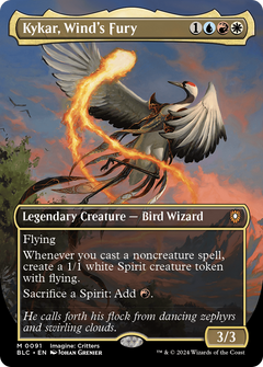 Kykar, Wind's Fury (Borderless) [Bloomburrow Commander]-1