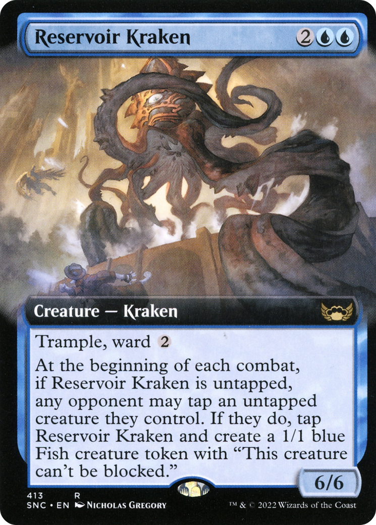 Reservoir Kraken (Extended Art) [Streets of New Capenna]-1