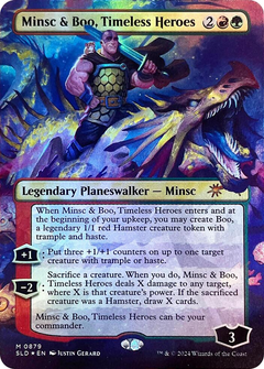 Minsc & Boo, Timeless Heroes (Rainbow Foil) [Secret Lair Drop Series]-1