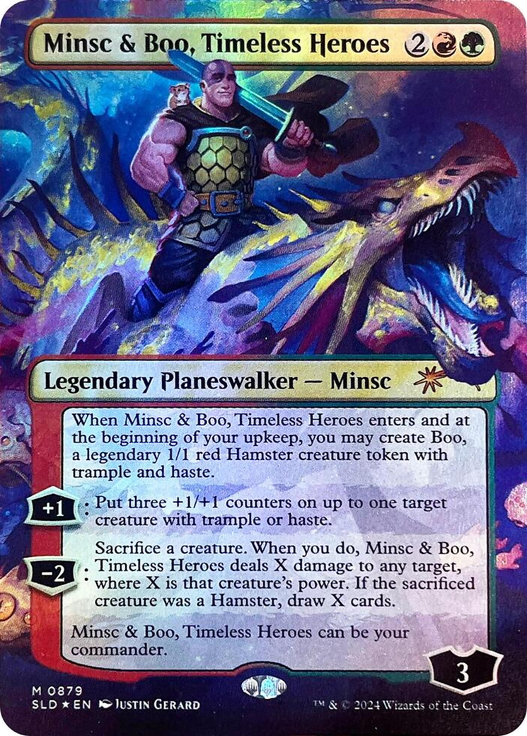 Minsc & Boo, Timeless Heroes (Rainbow Foil) [Secret Lair Drop Series]-1