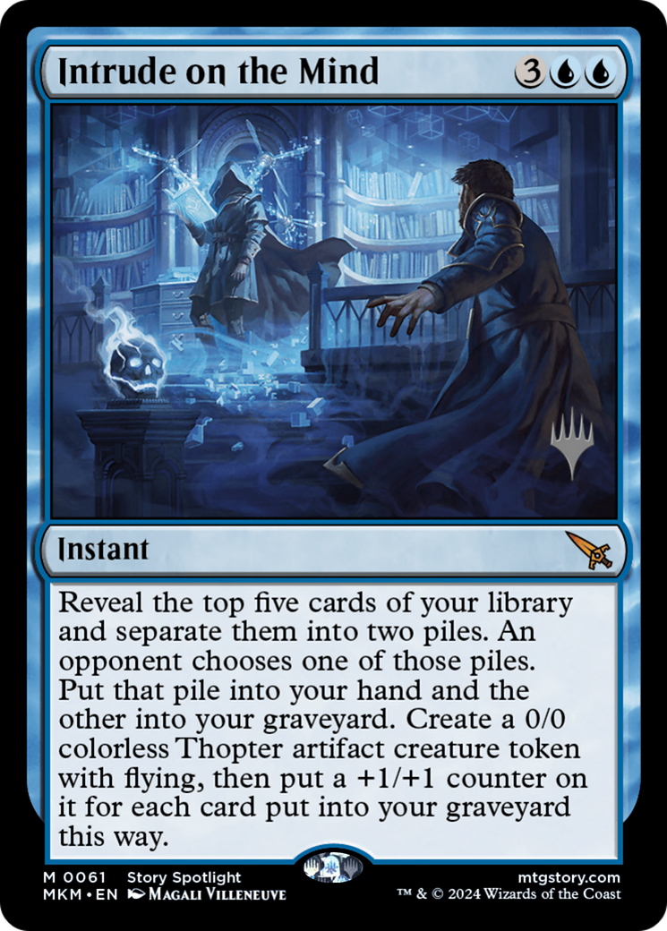 Intrude on the Mind (Promo Pack) [Murders at Karlov Manor Promos]-1