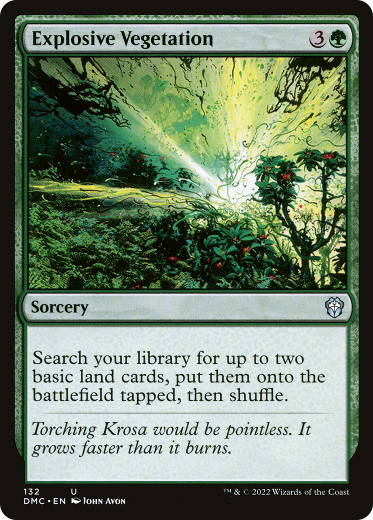 Explosive Vegetation [Dominaria United Commander]-1