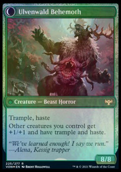 Ulvenwald Oddity // Ulvenwald Behemoth [Innistrad: Crimson Vow Prerelease Promos]-2