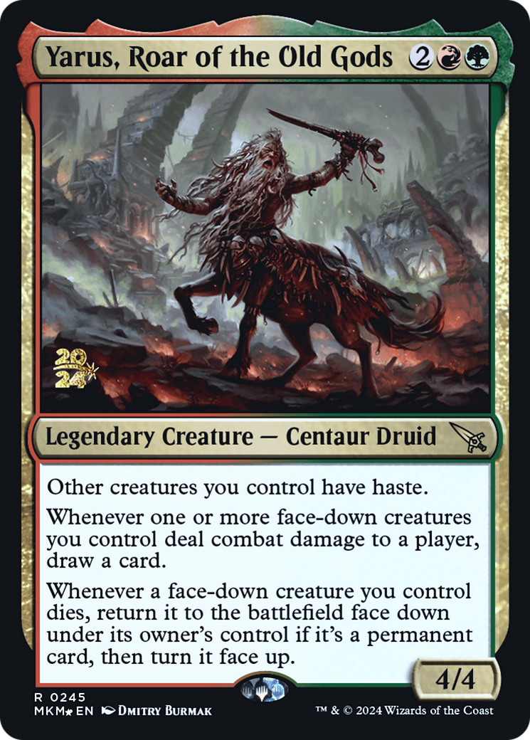 Yarus, Roar of the Old Gods (PRE-245) - Murders at Karlov Manor Promos Foil-1