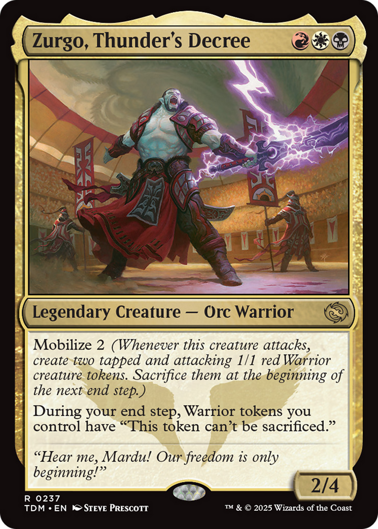 Zurgo, Thunder's Decree [Tarkir: Dragonstorm]-1