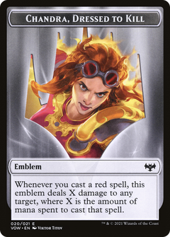 Chandra, Dressed to Kill Emblem (TVOW-020) - Innistrad: Crimson Vow Tokens-1
