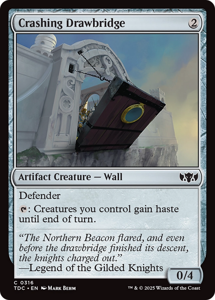 Crashing Drawbridge [Tarkir: Dragonstorm Commander]-1